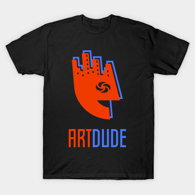 YourArtDude Logo In Red And Lt. Blue by yourartdude